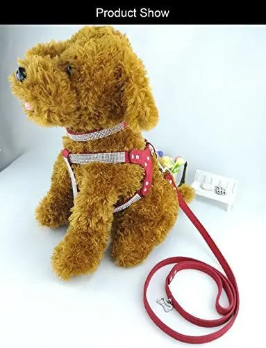 Trendy Newtensina Dog Collar Set – Fashion Harness & Leash for Dogs, Red XS  

SEO optimized: dog collar set, fashion harness, l