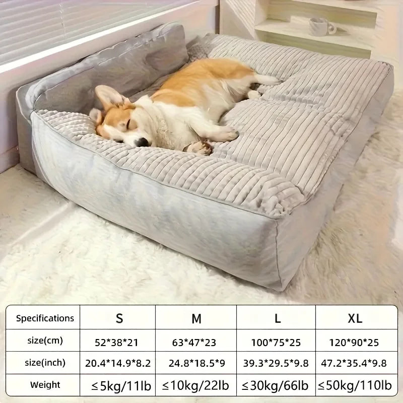 Extra-Large Dog Sofa Size: 47.2*35.4*9.8inch, Orthopedic Dog bed Pet Sofa Suitable for All Seasons