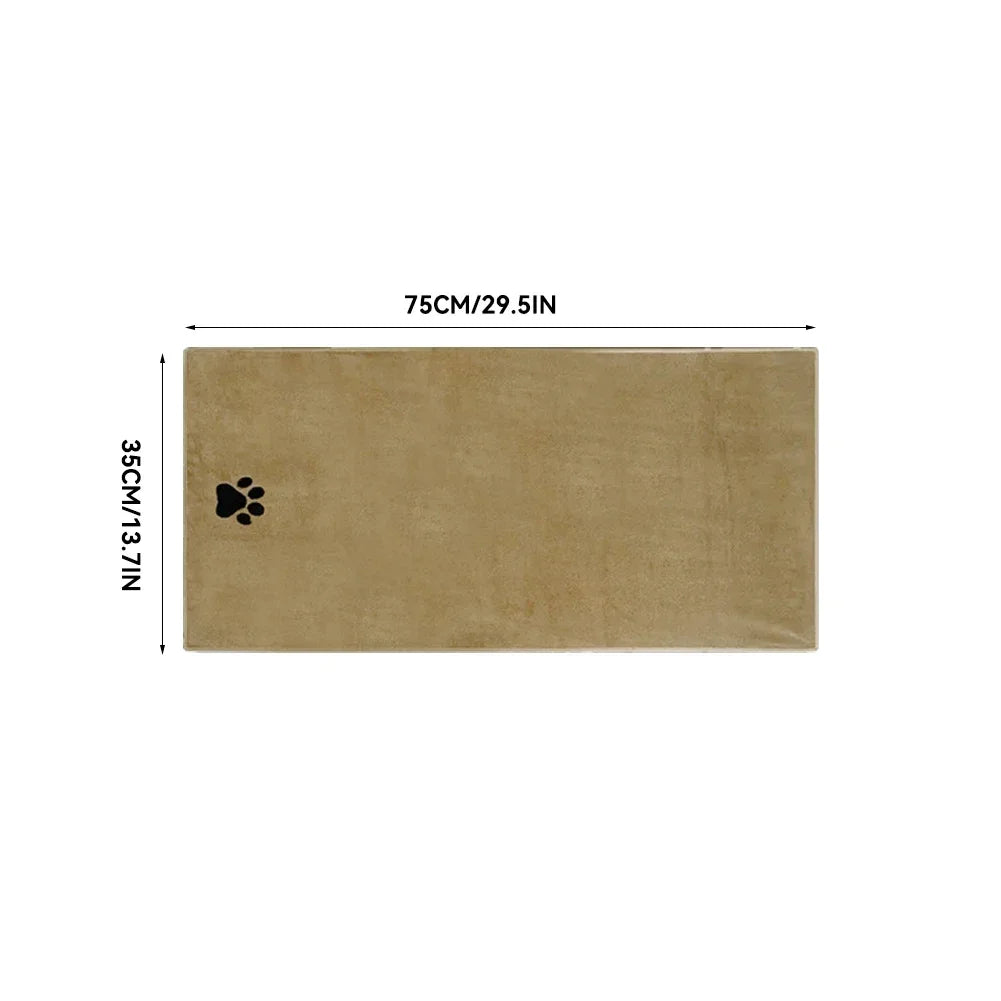Microfiber Pet Bath Towel Embroidered Super Soft Absorbent for Dogs and Cats