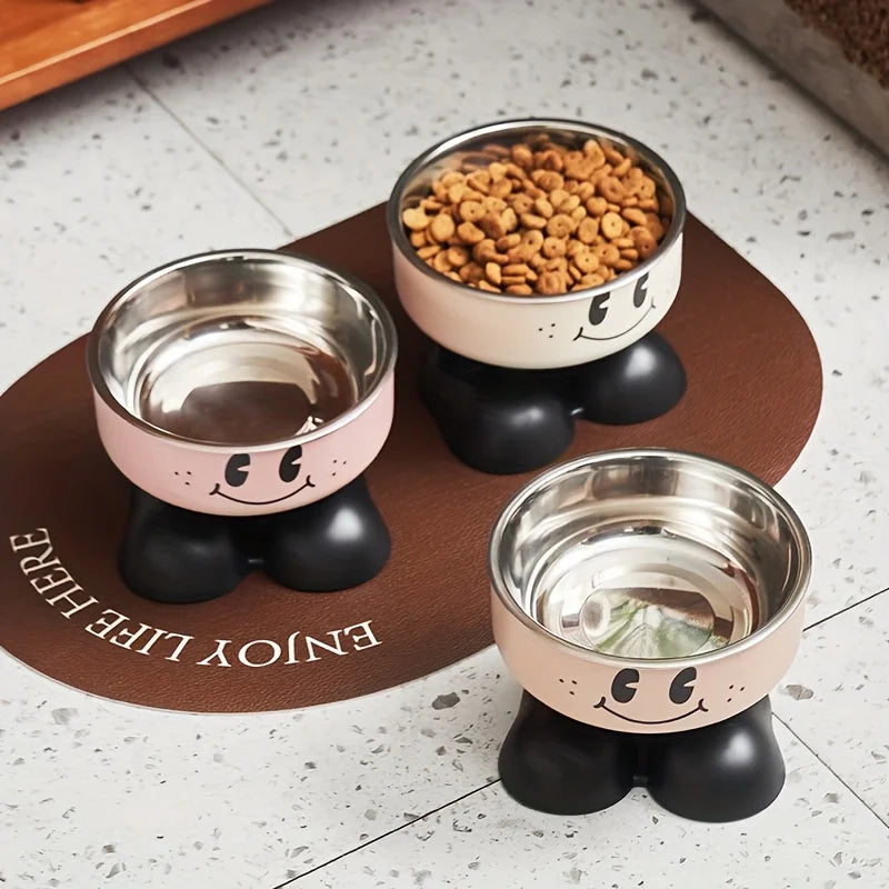 Elevated Dog Cat Bowl, Stainless Steel, Bowls Raised, No Spill Pet Feeder Bowl for Puppy Small Medium Large Dogs Cats