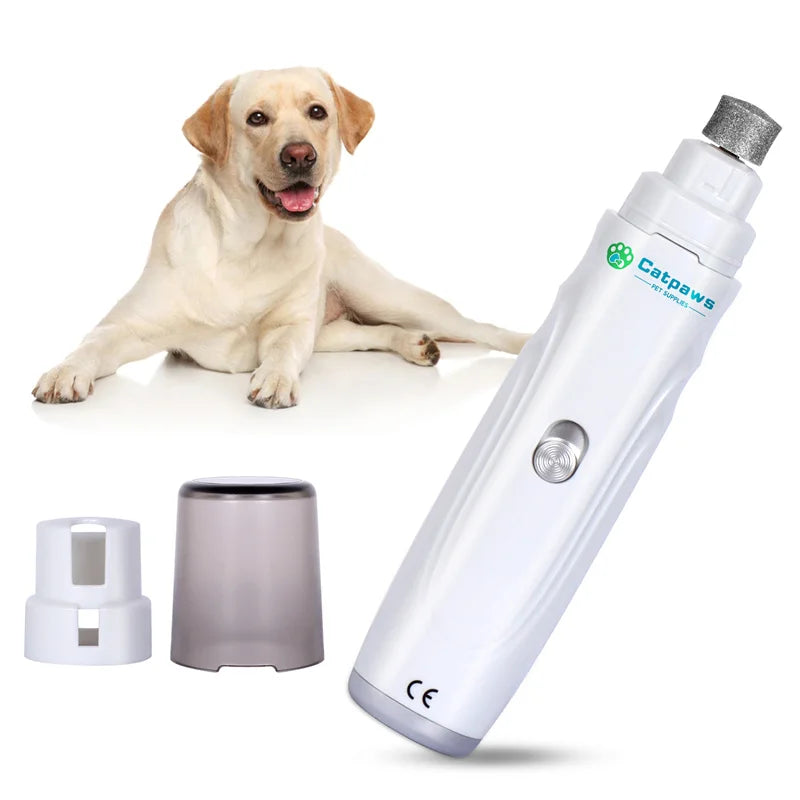 Electric Dog  & Cat Claw Grinder. Rechargeable, Quiet Pet Nail Trimmer & Clipper, 2-Speed for Pets Paws Nail Grooming and Trimming.
