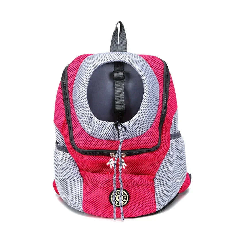 Double Shoulder Portable Travel Backpack, Outdoor Pet Carrier