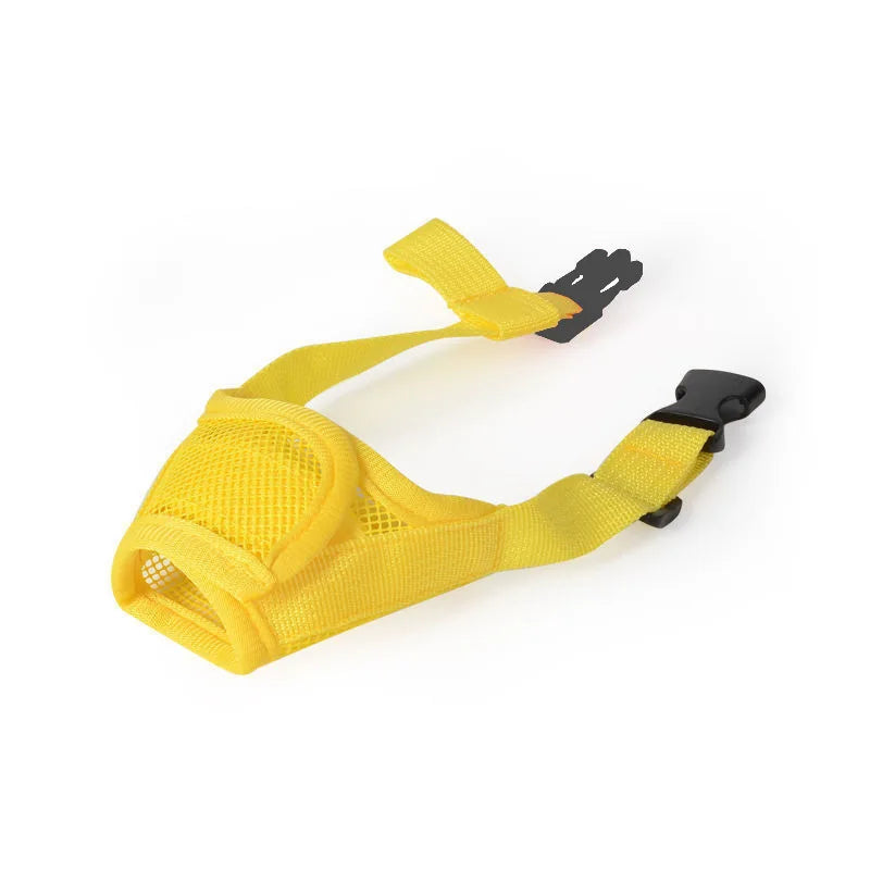 Adjustable Mesh Pet Muzzle Anti Barking Anti-bite Breathable Mouth Cover Drinkable Duckbill Cover For Small Medium Dog Pet Suppl