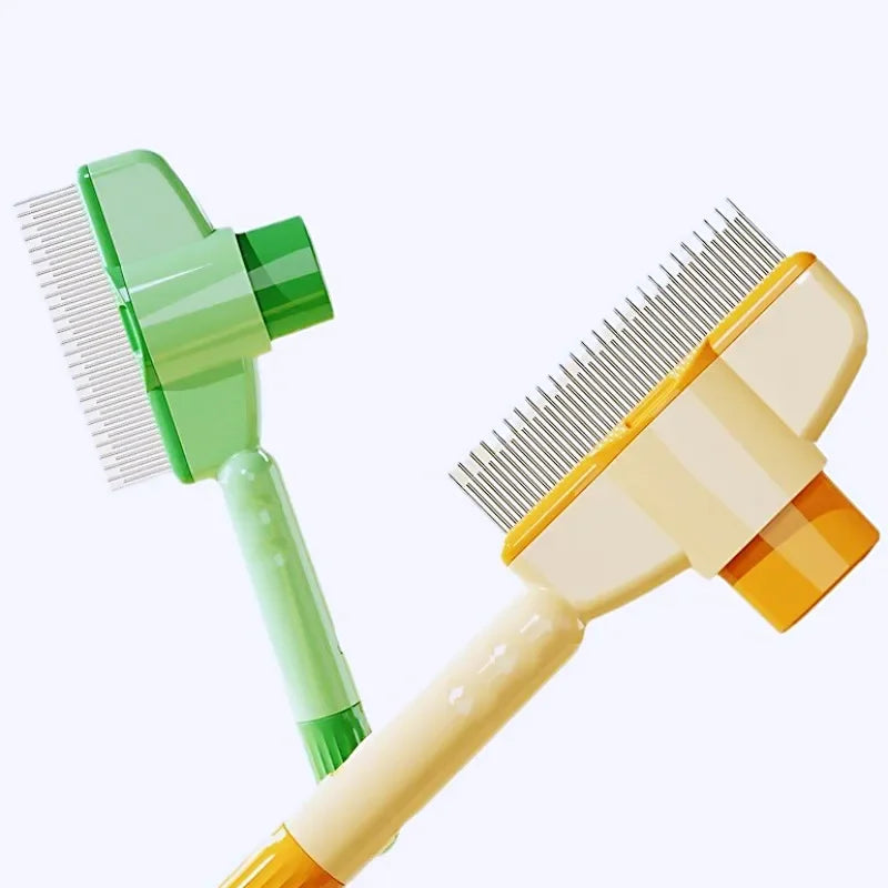 Dog Comb, Pet Hair Remover One Button, Dogs Brush Self-cleaning, Cat Brush Massage, Combs for Dog Grooming Brushes for Pet Products