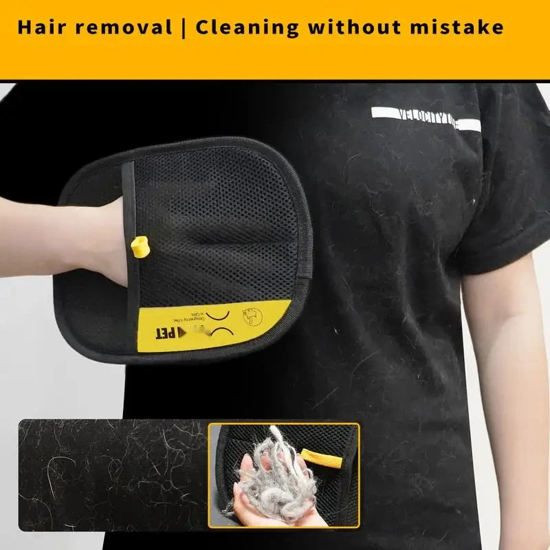 Animal hair Electrostatic glove, Two-way brush pet hair removal glove for cats, dogs, clothes and furniture
