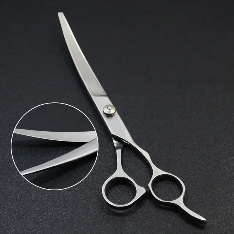 Pet Grooming Scissors Dog Hair Tool Set Professional Trimming Scissors Bent Scissors  Haircutting Pet Clippers