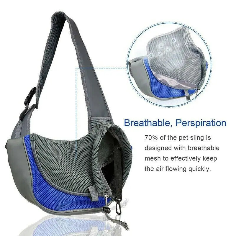 Dog & Cat Pet Carrier S/L, Mesh Oxford Single Dog Shoulder Bag with Comfort Shoulder Bag for Outdoor Travel