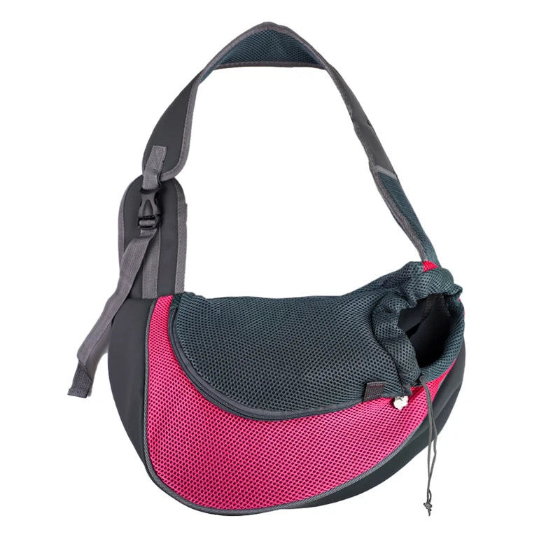 Pet Cat & Dog Carrier Backpack, Travel Tote Shoulder Bag, Mesh Sling Crossbody Shoulder Bag
