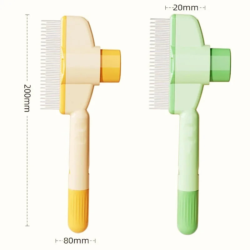Dog Comb, Pet Hair Remover One Button, Dogs Brush Self-cleaning, Cat Brush Massage, Combs for Dog Grooming Brushes for Pet Products