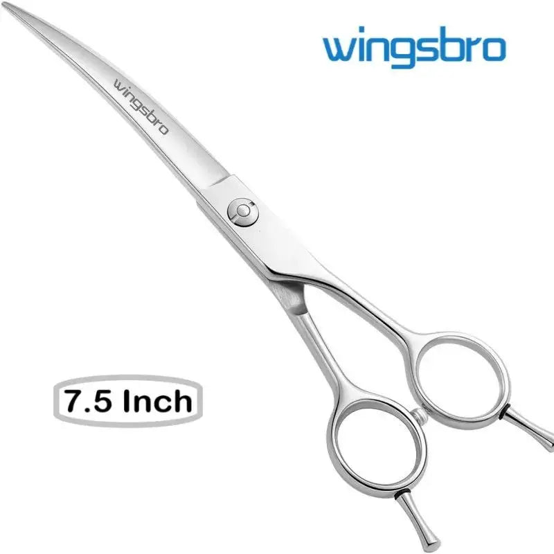 7.5" Curved Dog Grooming Scissors , Professional Pet Curved Scissors Dog & Cat Curved Scissors