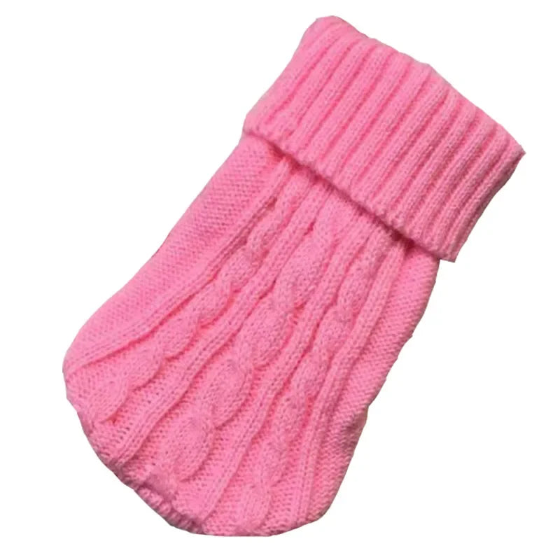 Dog Winter Clothes Knitted Pet Clothes For Small Medium Dogs Chihuahua Puppy Pet Sweater Yorkshire Pure Dog Sweater